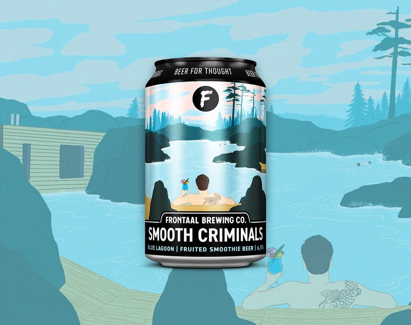 Smooth Criminals: Blue Lagoon - Frontaal Brewing Co. Sour - Smoothie / Pastry 330ml - 1