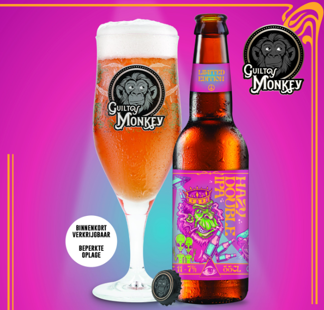 Hazy Double IPA - Guilty Monkey Brewery IPA - Imperial / Double New England / Hazy 330ml - 1