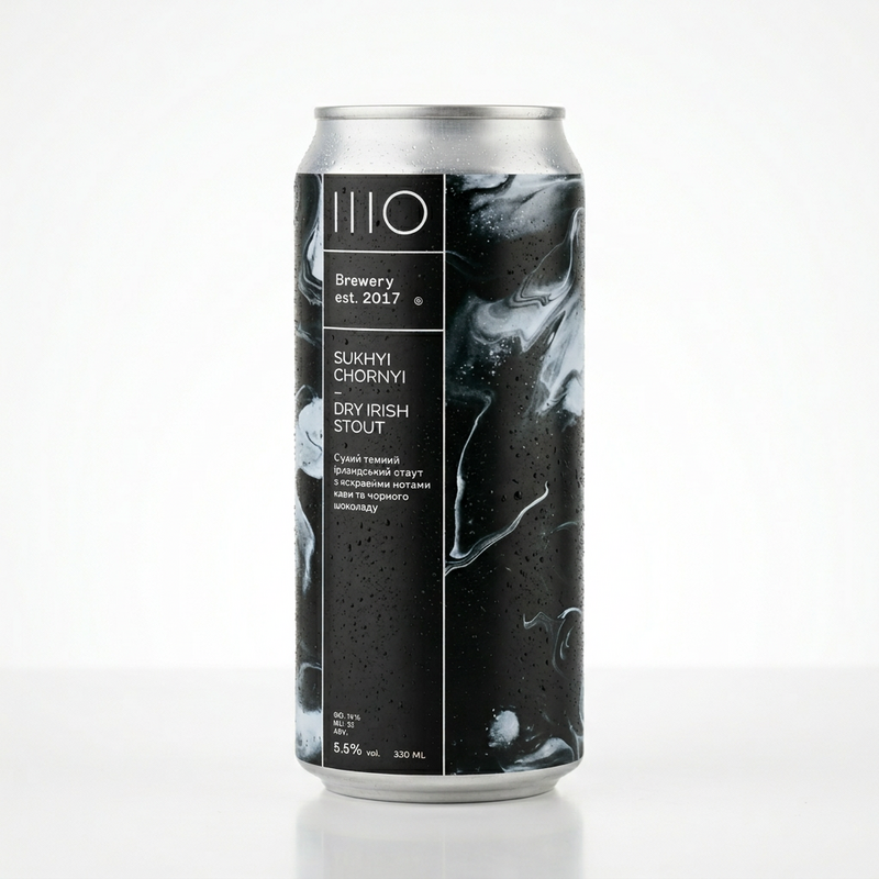 Sukhyi Chronyi - SHO Brewery (IIIO) Stout - Irish Dry 330ml - 2