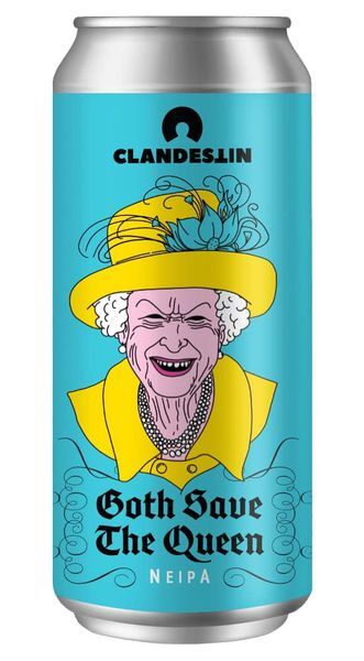 GOTH SAVE THE QUEEN - Clandestin Beer IPA - New England / Hazy 440ml - 1