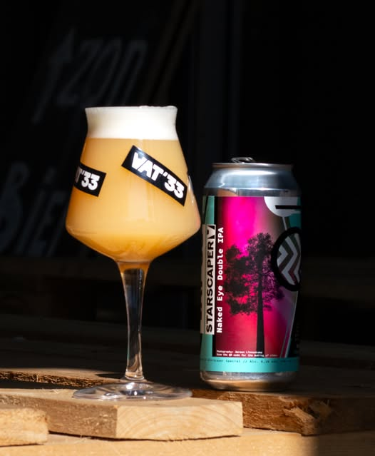 Starscaper: Naked Eye - VAT'33 IPA - Imperial / Double New England / Hazy 440ml - 1