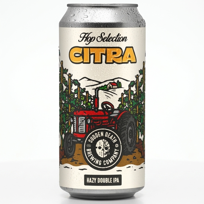 Hop Selection - Citra - Sudden Death Brewing Co. IPA - Imperial / Double New England / Hazy 440ml - 2