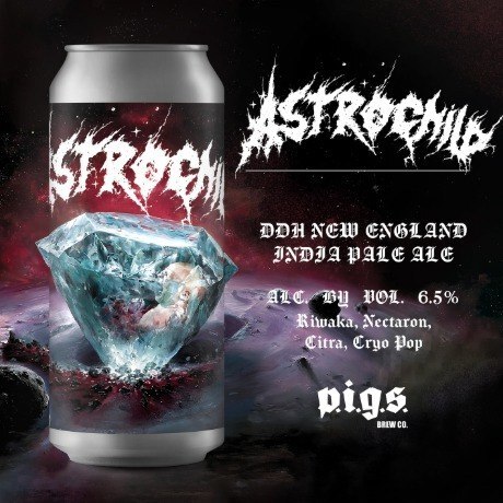 Astrochild - P.i.g.s. Brew Co. IPA - New England / Hazy 440ml - 1