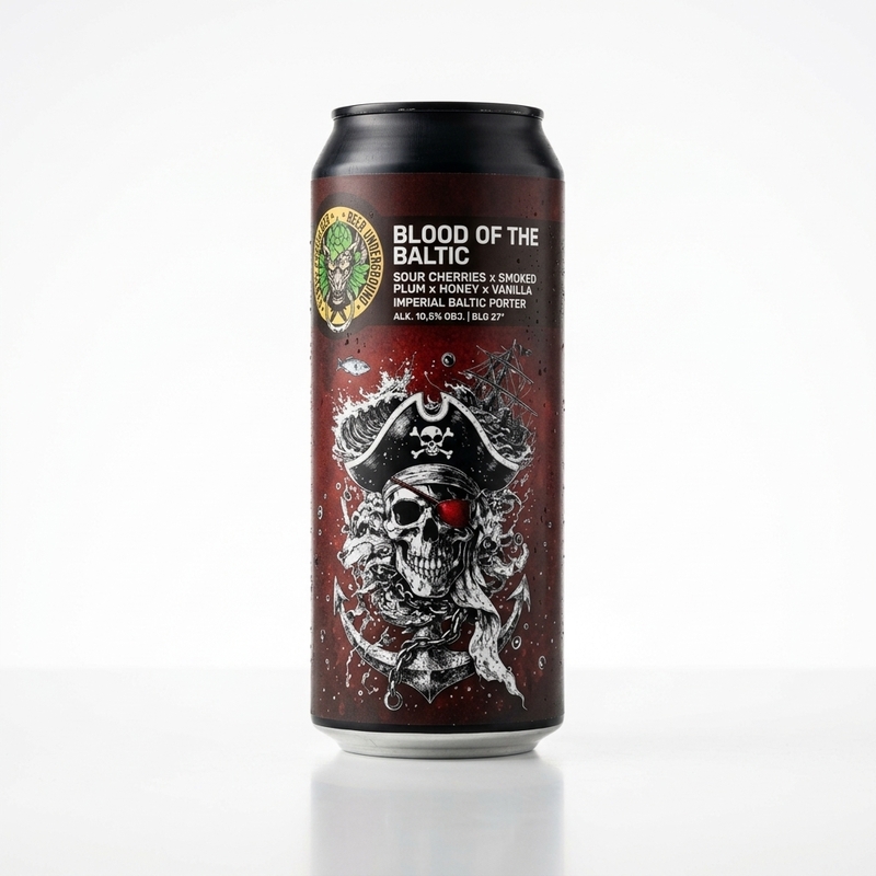 Blood of the Baltic - Piwne Podziemie / Beer Underground Porter - Imperial / Double Baltic 500ml - 1