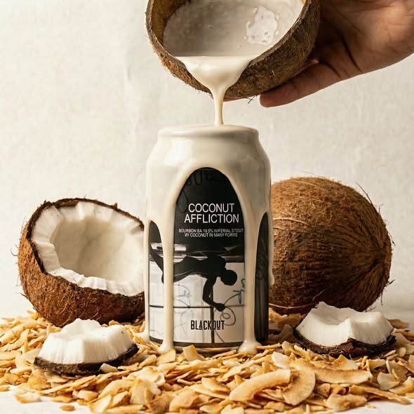 Coconut Affliction - BOURBON BA - Blackout Brewing Stout - Imperial / Double 330ml - 1