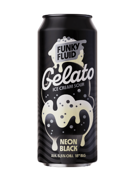 Gelato: Neon Black - Funky Fluid Sour - Smoothie / Pastry 500ml - 1