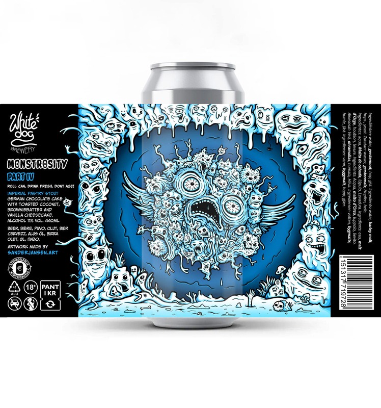 Monstrosity Part 4 - White Dog Brewery Stout - Imperial / Double Pastry 440ml - 1
