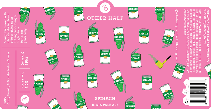 Spinach - Other Half Brewing Co. IPA - New England / Hazy 440ml - 1