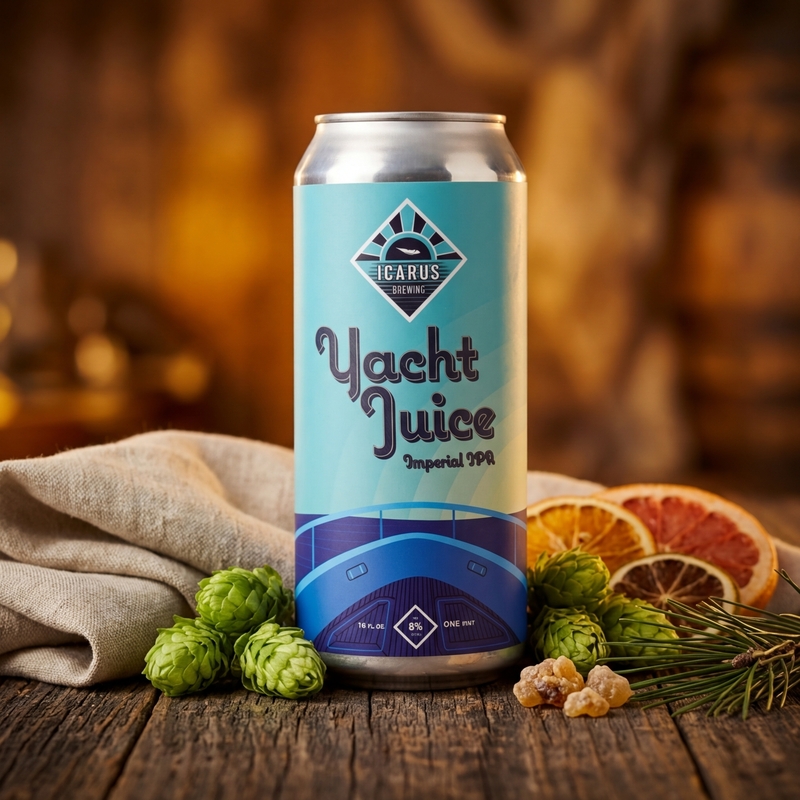 Yacht Juice - Icarus Brewing IPA - Imperial / Double New England / Hazy 473ml - 1