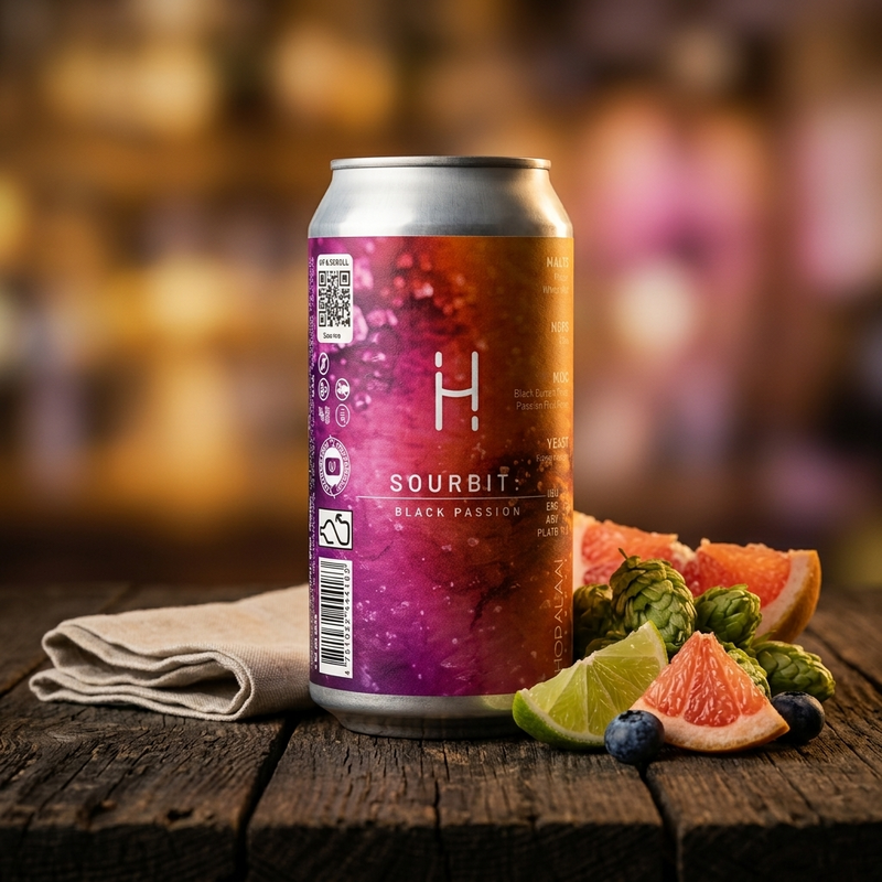 Sourbit: Black Passion - Hopalaa! Brewery Sour - Fruited 440ml - 1