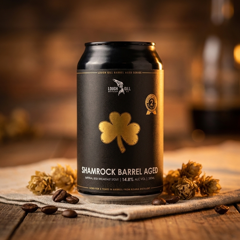 Shamrock Barrel Aged 2026 - Lough Gill Brewery Stout - Imperial / Double 330ml - 2