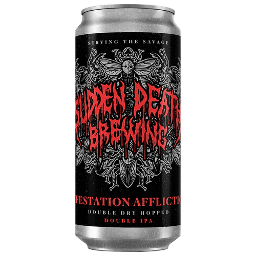 Infestation Affliction - Sudden Death Brewing Co. IPA - Imperial / Double New England / Hazy 440ml - 1