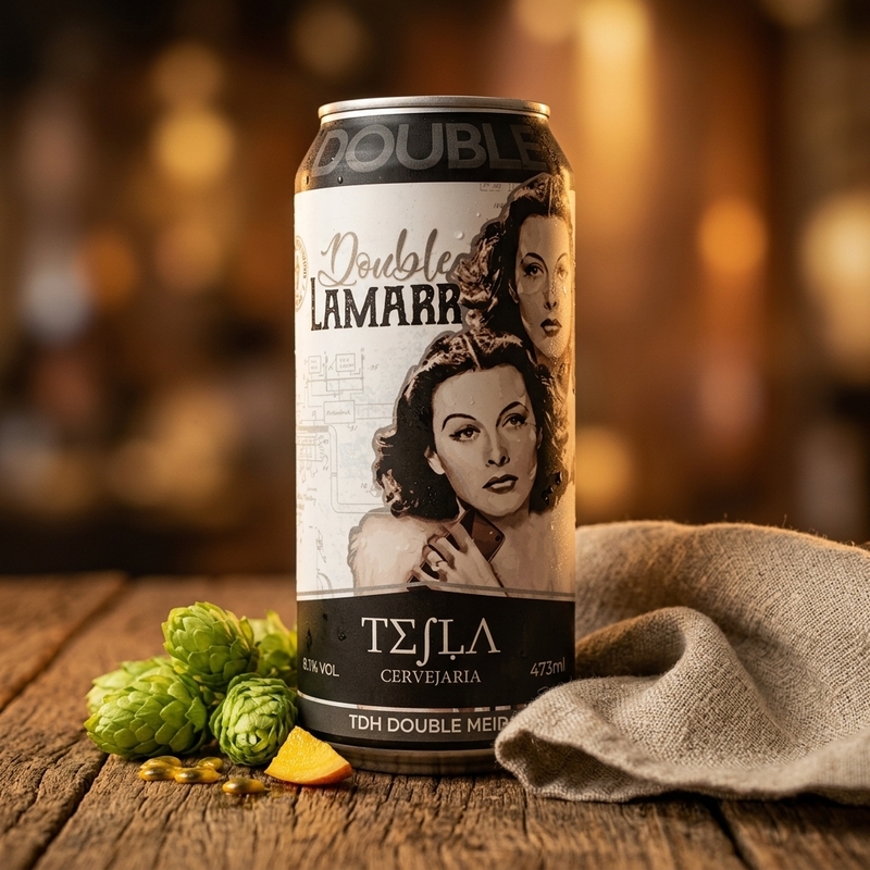 Double Lamar - Tesla Cervejaria IPA - Imperial / Double New England / Hazy 440ml - 1