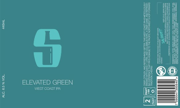 Elevated Green - Salikatt IPA - American 440ml - 1