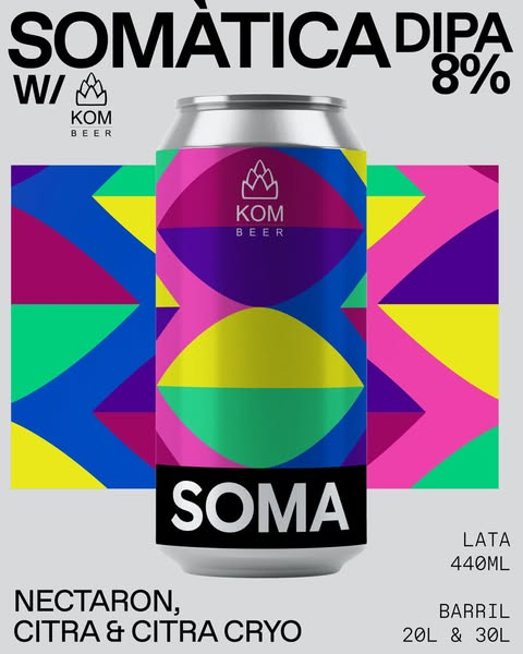 Somàtica - SOMA Beer IPA - Imperial / Double New England / Hazy 440ml - 1