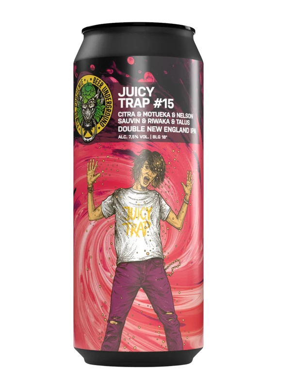 Juicy Trap #15 - Piwne Podziemie / Beer Underground IPA - Imperial / Double New England / Hazy 500ml - 1