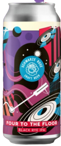Four to the Floor - Schwarze Rose IPA - Black / Cascadian Dark Ale 440ml - 1