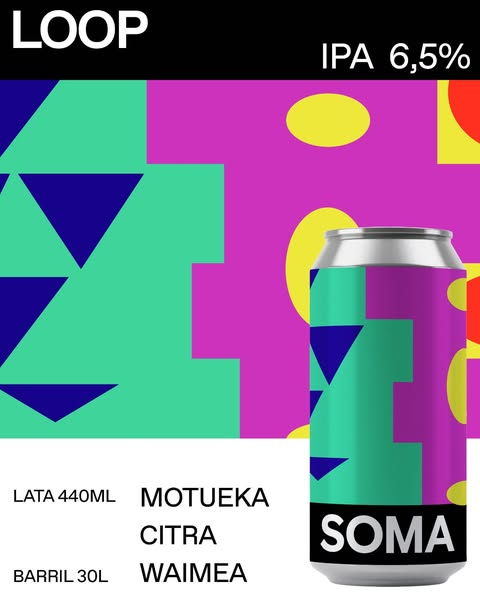 Loop - SOMA Beer IPA - New England / Hazy 440ml - 1