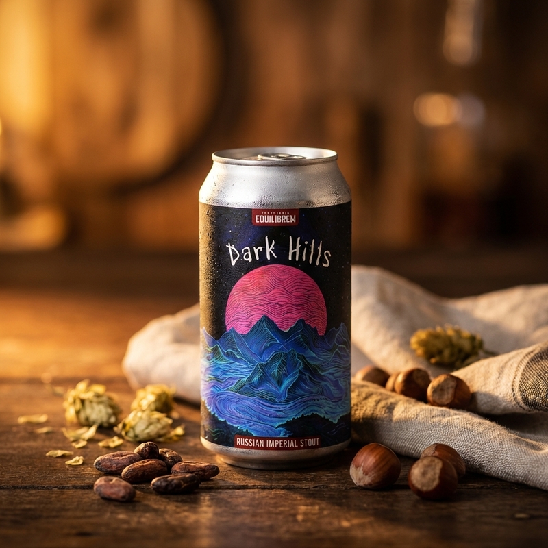 Dark Hills - Cervejaria EquiliBrew Stout - Imperial / Double 440ml - 1