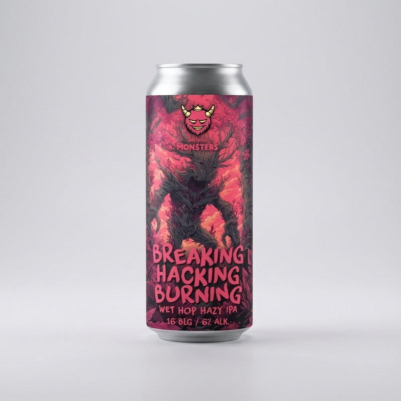 Breaking Hacking Burning - Browar Monsters IPA - New England / Hazy 500ml - 1