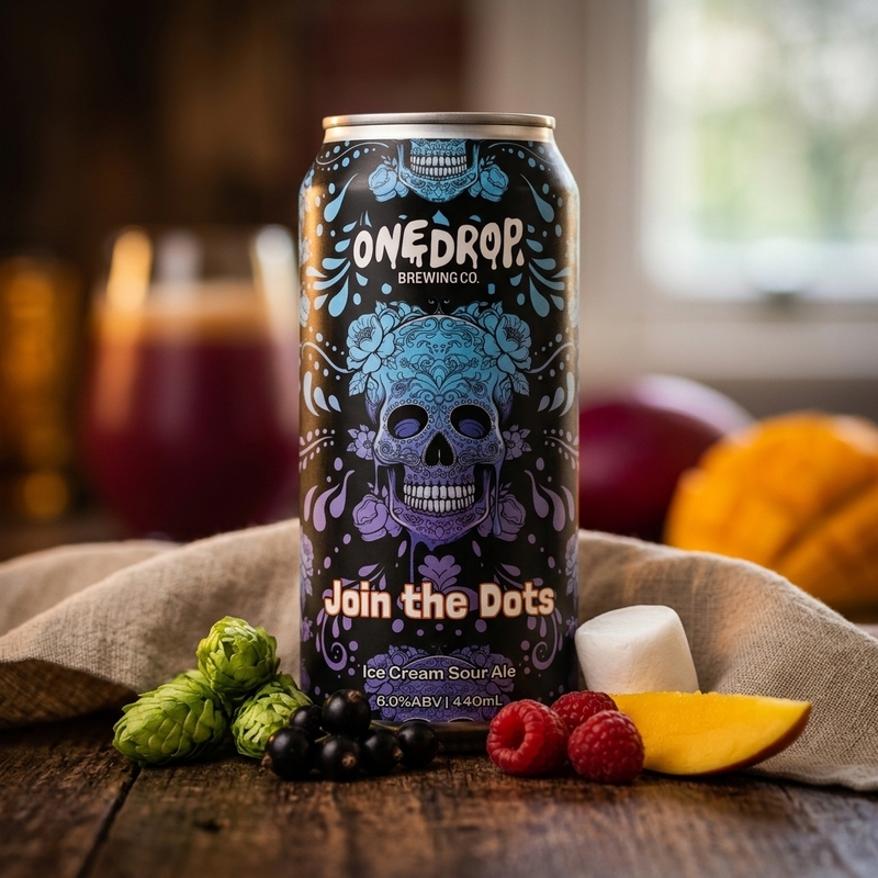 Join the Dots - One Drop Brewing Co Sour - Smoothie / Pastry 440ml - 1