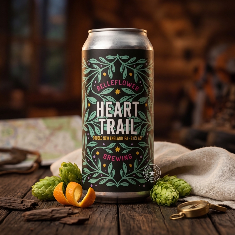 Heart Trail - Belleflower Brewing IPA - Imperial / Double New England / Hazy 473ml - 1