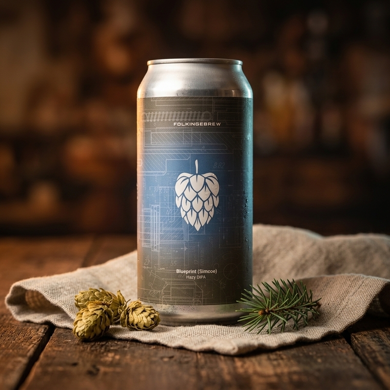 Blueprint (Simcoe) - Folkingebrew IPA - Imperial / Double New England / Hazy 440ml - 2