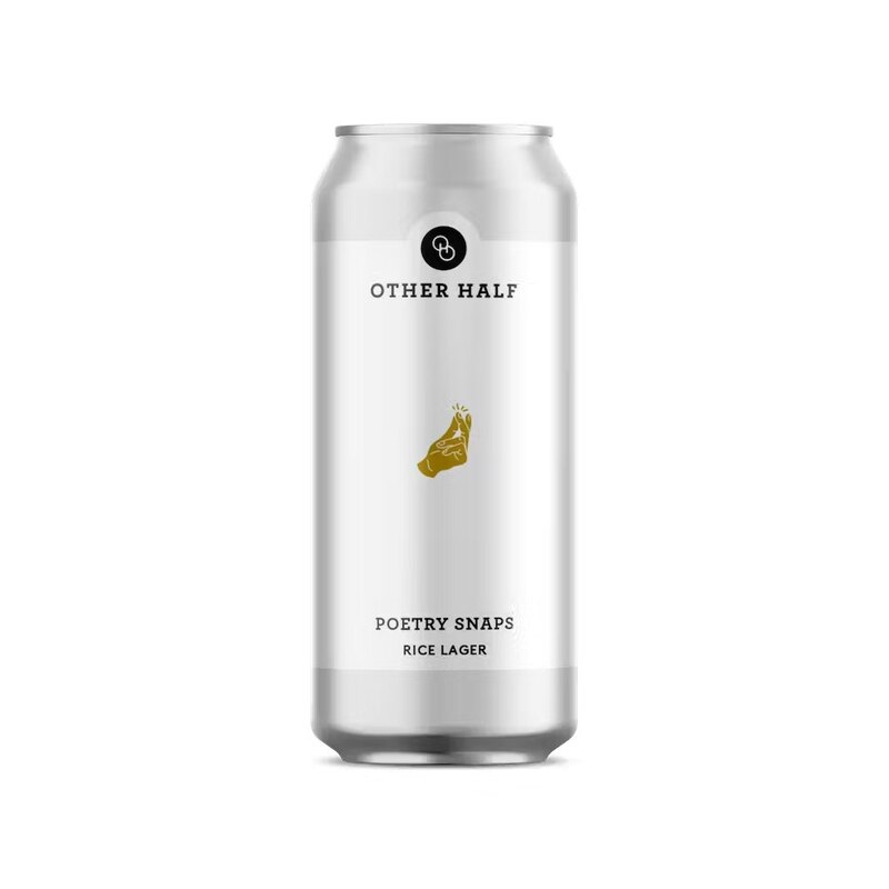 Poetry Snaps - Other Half Brewing Co. Lager - Japanese Rice 473ml - 1