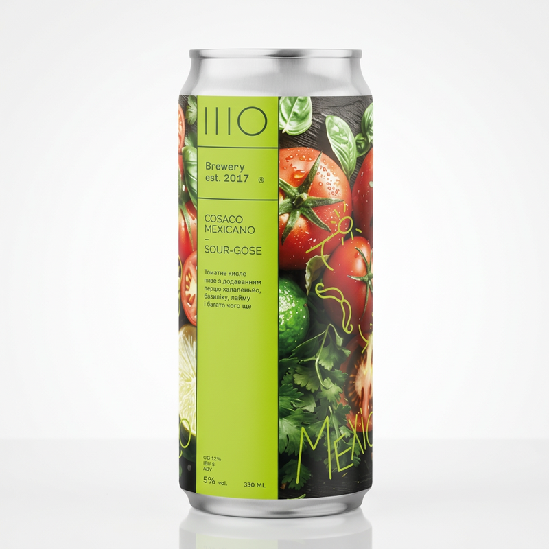 Cosaco Mexicano - SHO Brewery (IIIO) Sour - Tomato / Vegetable Gose 330ml - 1