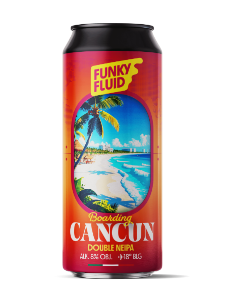 Boarding: Cancun - Funky Fluid IPA - Imperial / Double New England / Hazy 500ml - 1
