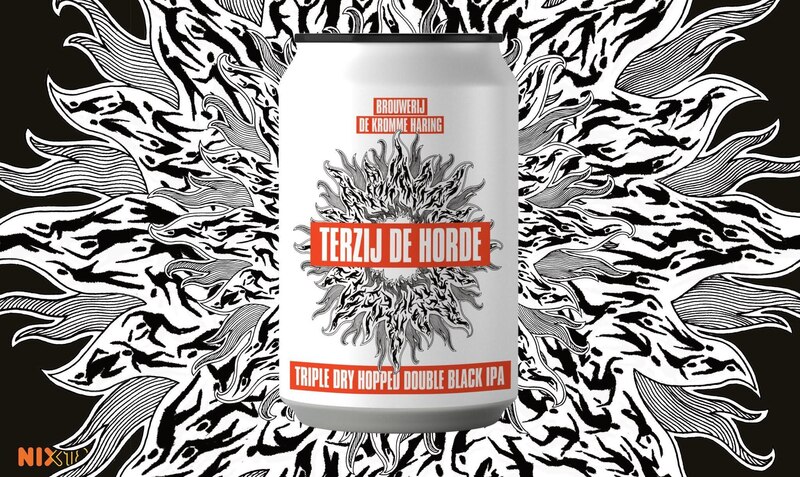 TERZIJ DE HORDE - De Kromme Haring IPA - Imperial / Double Black 440ml - 1