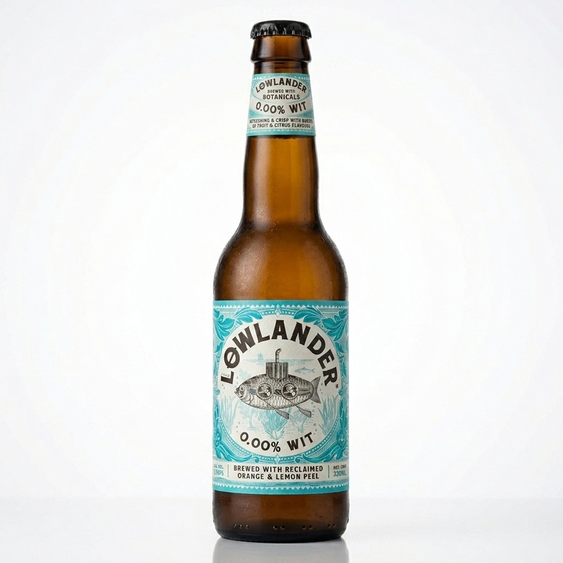 Lowlander 0.00% Wit - Lowlander Botanical Beer Non-Alcoholic Beer 33ml - 2