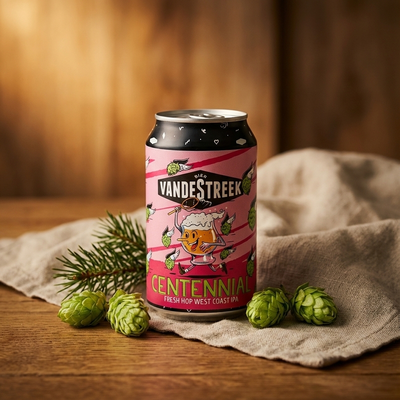 Fresh Hop West Coast IPA - Centennial - vandeStreek bier IPA - American 330ml - 2