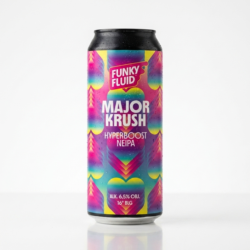 Major Krush - Funky Fluid IPA - New England / Hazy 500ml - 2