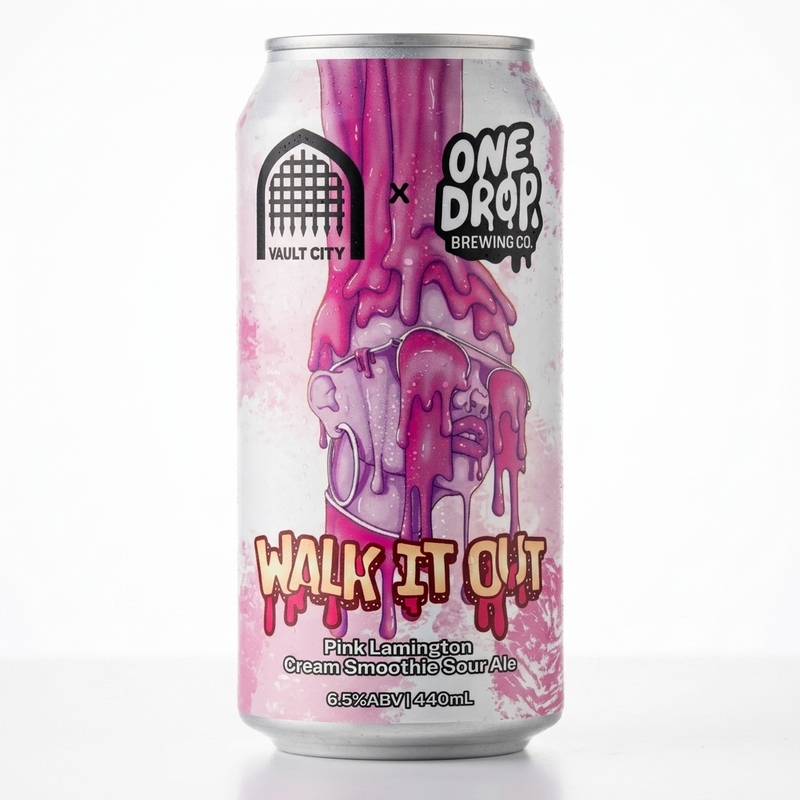 Walk It Out - One Drop Brewing Co Sour - Smoothie / Pastry 440ml - 2