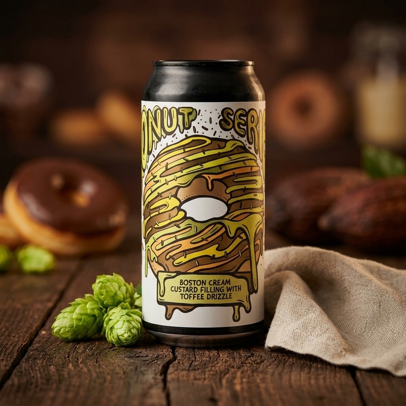 Donut Series 2.0 Boston Cream - Amundsen Brewery Stout - Imperial / Double Pastry 440ml - 2