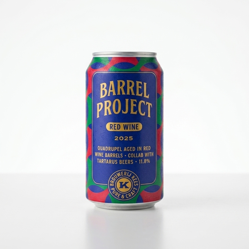 Barrel Project 2025 Red Wine Aged In Red Wine Barrels. (Collab With Tartarus Brewing) - Brouwerij Kees Belgian Quadrupel 330ml - 2