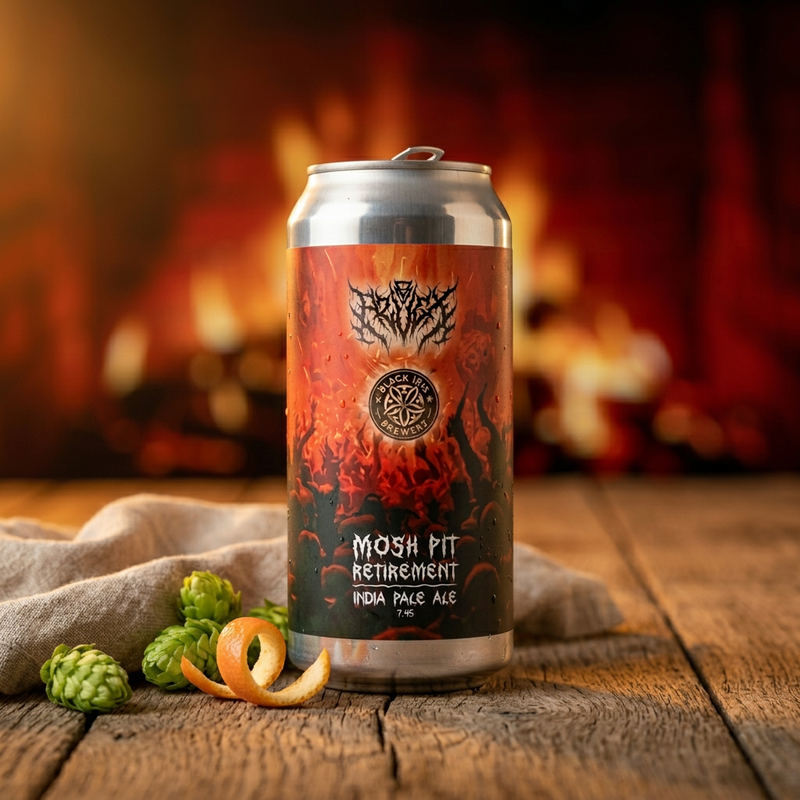 Mosh Pit Retirement - Azvex Brewing Company IPA - New England / Hazy 440ml - 2