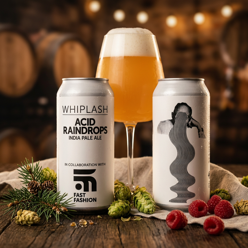 Acid Raindrops (Fast Fashion collab) - Whiplash IPA - New England / Hazy 440ml - 2