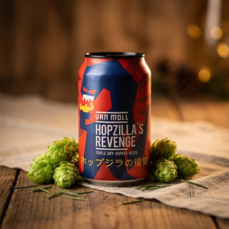 Hopzilla's Revenge - Van Moll IPA - New England / Hazy 330ml - 2