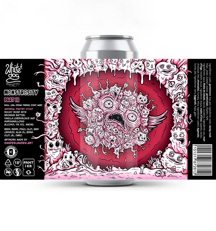 Monstrosity Part 3 - White Dog Brewery Stout - Imperial / Double Pastry 440ml - 1