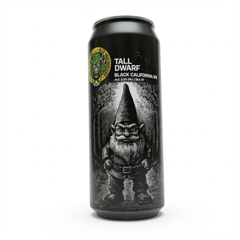 Tall Dwarf - Piwne Podziemie / Beer Underground IPA - Black / Cascadian Dark Ale 500ml - 1