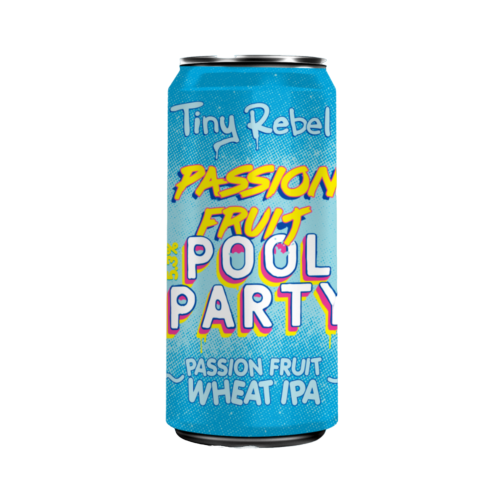 Passion Fruit Pool Party - Tiny Rebel Brewing Co IPA - White / Wheat 440ml - 1