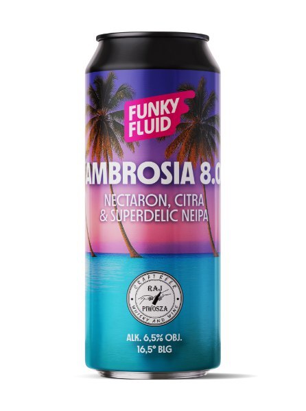 Ambrosia 8.0 - Funky Fluid IPA - New England / Hazy 500ml - 1