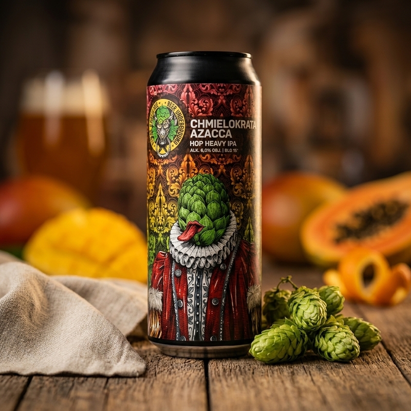 Chmielokrata Azacca - Piwne Podziemie / Beer Underground IPA - American 500ml - 2