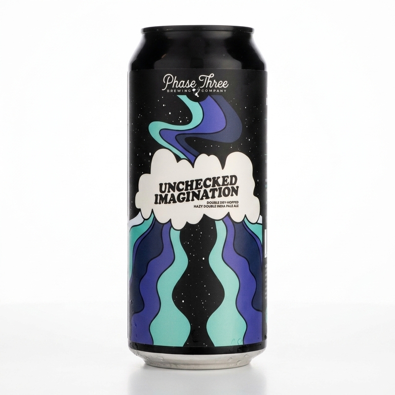 Unchecked Imagination - Phase Three Brewing IPA - Imperial / Double New England / Hazy 473ml - 2
