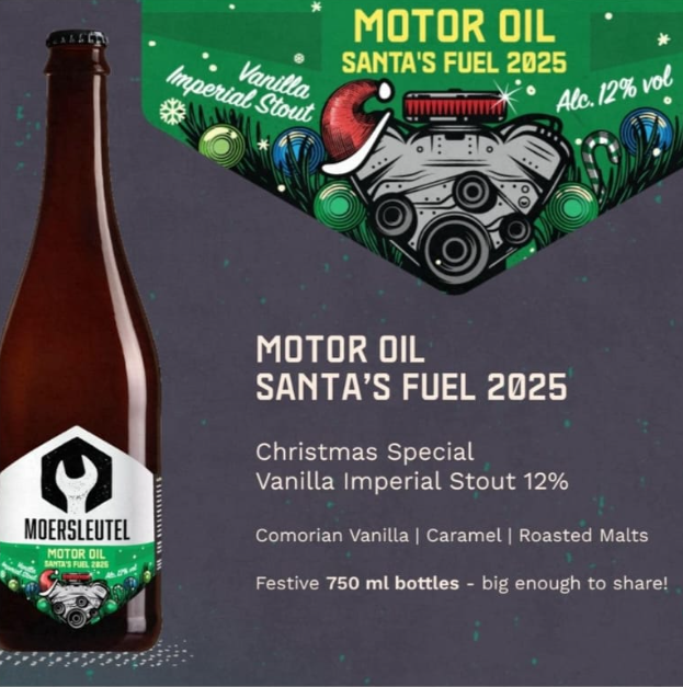 Santa’s Fuel 2025 - Moersleutel Craft Brewery Stout - Imperial / Double 750ml - 1