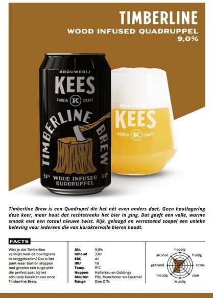 Timberline - Brouwerij Kees Belgian Quadrupel 330ml - 1