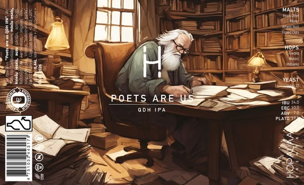 Poets Are Us - Hopalaa IPA - Quadruple 440ml - 1