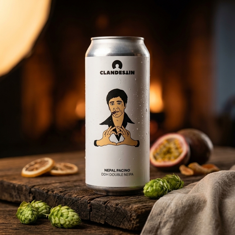 Nepal Pacino - Clandestin Beer IPA - Imperial / Double New England / Hazy 500ml - 2